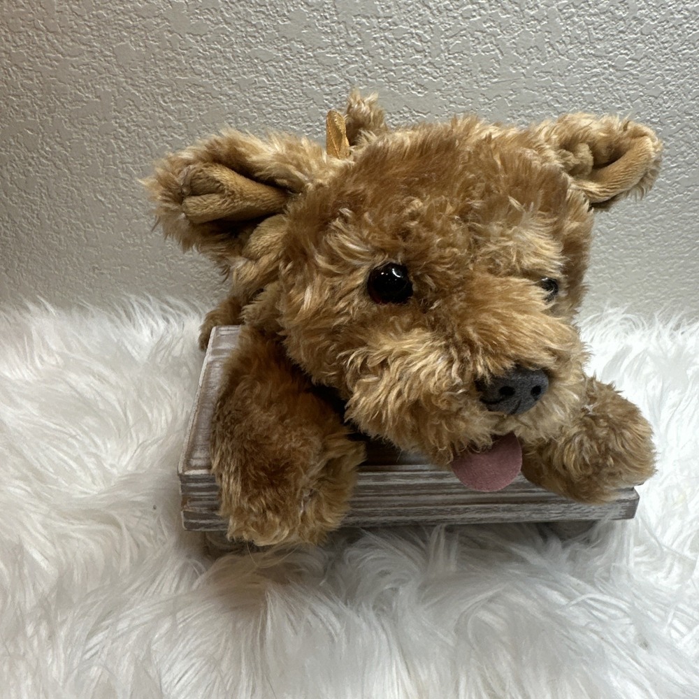 $23 🌙 Vintage Gund 13" Ginger Snap‎ Brown Puppy Dog Stuffed Animal Plush